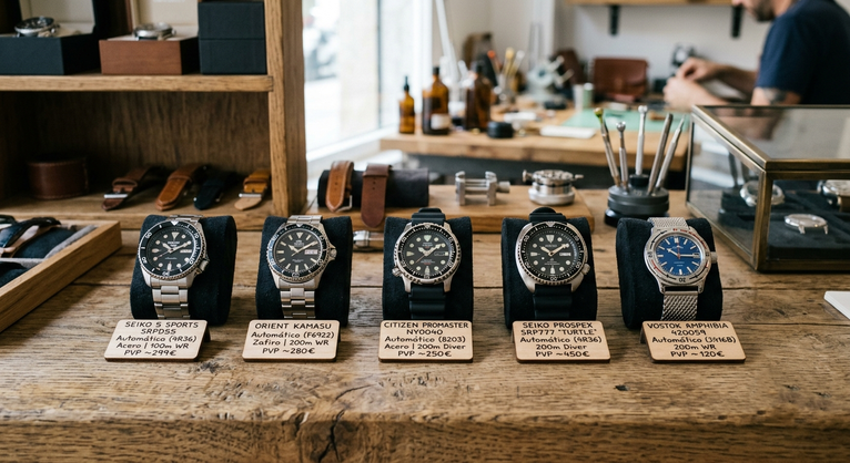 Mejores relojes automáticos por menos de 500 €
